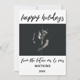 Happy Holidays von Future Mr & Mrs. Foto Feiertagskarte