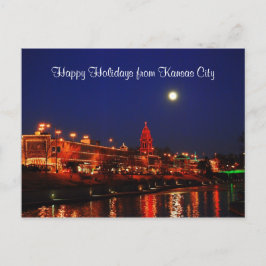 Happy Holidays von Kansas City Plaza Lights Feiertagspostkarte