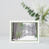 Happy Holidays/Walden Pond: Postkarte (Stehend Vorderseite)