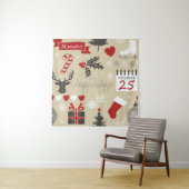 Happy Holidays Wandteppich (Beispiel)