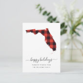 Happy Holidays | Warme Wünsche aus Florida Postkarte (Stehend Vorderseite)