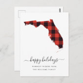 Happy Holidays | Warme Wünsche aus Florida Postkarte (Vorne/Hinten)