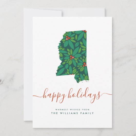 HAPPY HOLIDAYS Warme Wünsche aus Missouri (Vorderseite)