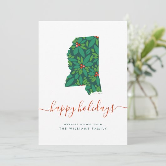 HAPPY HOLIDAYS Warme Wünsche aus Missouri (Stehend Vorderseite)