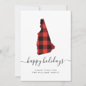 HAPPY HOLIDAYS Warme Wünsche aus New Hampshire (Vorderseite)