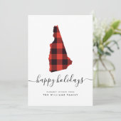 HAPPY HOLIDAYS Warme Wünsche aus New Hampshire (Stehend Vorderseite)