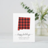 Happy Holidays | Warme Wünsche New Mexico Postkarte (Stehend Vorderseite)