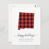 Happy Holidays | Warme Wünsche New Mexico Postkarte (Vorne/Hinten)