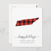 Happy Holidays | Warme Wünsche Tennessee Postkarte (Vorne/Hinten)