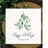 Happy Holidays Wasserfarbenwelt Serviette