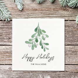 Happy Holidays Wasserfarbenwelt Serviette