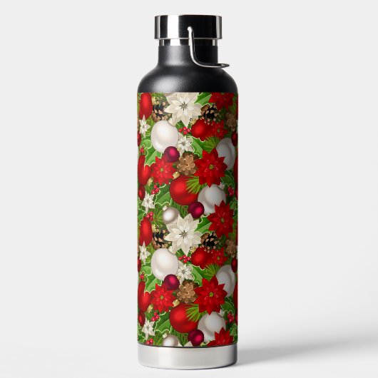 Happy Holidays Water Flasche (links)