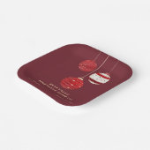 Happy Holidays Watercolor Business Pappteller (Gewinkelt)