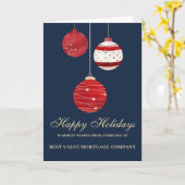 Happy Holidays Watercolor Personalisiert Business Karte (Gelbe Blume)
