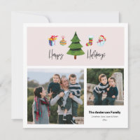 Happy Holidays Watercolor Tree | 2 FOTO