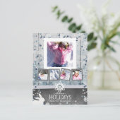 Happy Holidays Weihnachten 5 Foto Collage (Stehend Vorderseite)