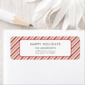 Happy Holidays Weihnachten Farbenfrohe Streifen Mu (Insitu)