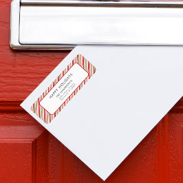 Happy Holidays Weihnachten Farbenfrohe Streifen Mu