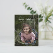 Happy Holidays Weihnachten Foto Holiday Custom Kin (Stehend Vorderseite)