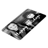 Happy Holidays Weihnachten Foto Urlaub wünscht Spa Magnet (Linke Seite)