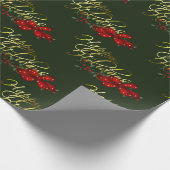 Happy Holidays Weihnachten Geschenkpapier (Ecke)