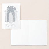 Happy Holidays Weihnachten Hanukkah Paket Geschenk Folienkarte (Anzeige)