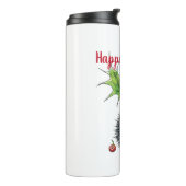 Happy Holidays Weihnachten Igel Thermosbecher (Nach links gedreht)