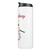 Happy Holidays Weihnachten Igel Thermosbecher (Nach rechts gedreht)