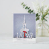 Happy Holidays | Weihnachten in Paris Postkarte (Stehend Vorderseite)