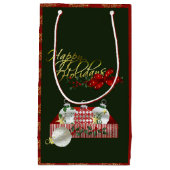 Happy Holidays Weihnachten Kleine Geschenktüte (Vorderseite)