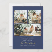 Happy Holidays Weihnachten Minimal Foto Card Einladung (Rückseite)