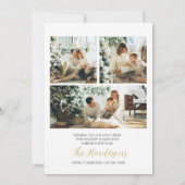 Happy Holidays Weihnachten Minimal Foto Card Einladung (Rückseite)