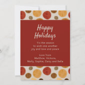 Happy Holidays Weihnachten Moderne Wasserfarbe 3 F (Rückseite)