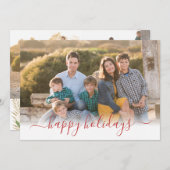 Happy Holidays Weihnachten Modernes Drehbuch 3 Fot (Vorne/Hinten)