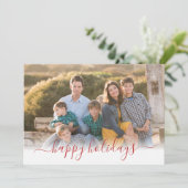 Happy Holidays Weihnachten Modernes Drehbuch 3 Fot (Stehend Vorderseite)