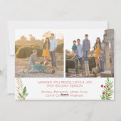 Happy Holidays Weihnachten Modernes Drehbuch 3 Fot (Rückseite)