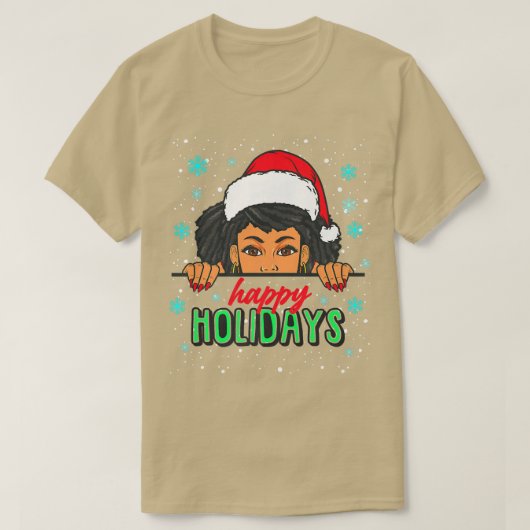 Happy Holidays Weihnachten Pajama Ugly Xmas Sweate T-Shirt (Design vorne)