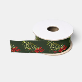 Happy Holidays Weihnachten Ripsband