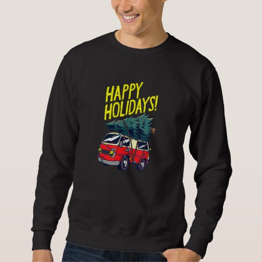 Happy Holidays Weihnachten Sweatshirt (Vorderseite)