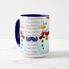 Happy Holidays Weihnachten Tasse