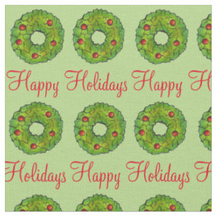 Happy Holidays Weihnachten Weihnachten Weihnachten Stoff