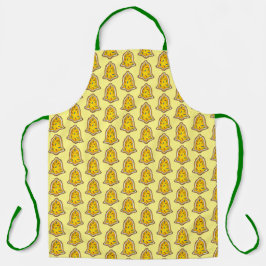 Happy Holidays Weihnachten Zucker Keks Gelbe Glock Schürze