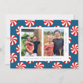 HAPPY HOLIDAYS Weihnachts Candy Canes Ankündigung (Vorderseite)