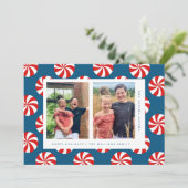 HAPPY HOLIDAYS Weihnachts Candy Canes Ankündigung (Stehend Vorderseite)