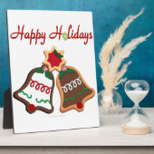 Happy Holidays Weihnachts Cookie Bells Fotoplatte (Seite)