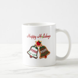 Happy Holidays Weihnachts Cookie Bells Kaffeetasse
