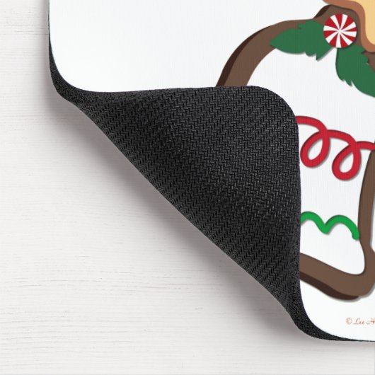 Happy Holidays Weihnachts Cookie Bells Mousepad (Ecke)