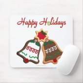 Happy Holidays Weihnachts Cookie Bells Mousepad (Mit Mouse)
