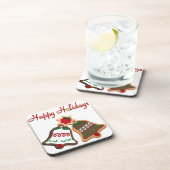 Happy Holidays Weihnachts Cookie Bells Untersetzer (Rechte Seite)