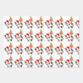 Happy Holidays Weihnachts Elf Wrapping Paper Sheet Geschenkpapier Set (Vorderseite 3)